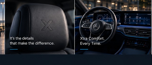 Leather vehicle interior with a subtle XLANE detail